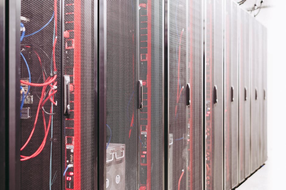 System with various wires managing access to centralized resource of server in data center